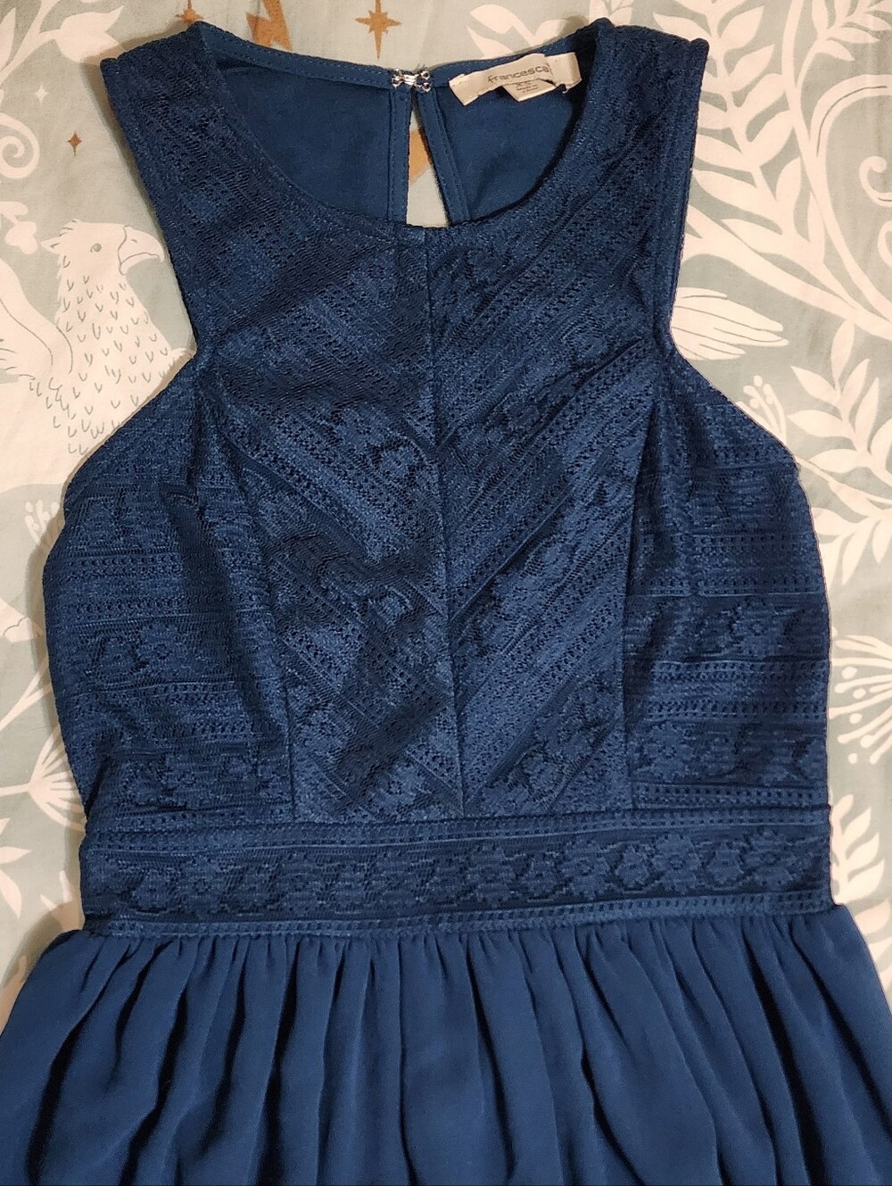 Francescas Navy Lace Dress
